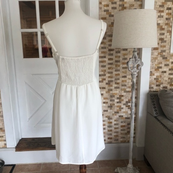 Naïf  Anthropologie white button front midi dress - Picture 11 of 12